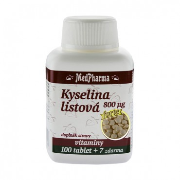 MedPharma: Kyselina listová forte 800µg 107tbl.