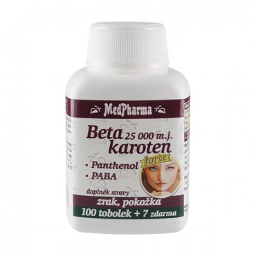 MedPharma: Beta karoten 25.000 m.j. + panthenol + PABA 107cps.