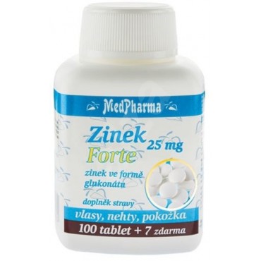 MedPharma: Zinek forte 25mg 107tbl.