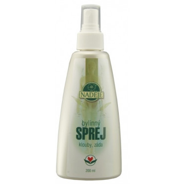 Naděje: Bylinný sprej klouby, záda 200ml