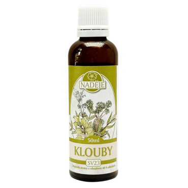 Tinktury Naděje: Klouby 50ml