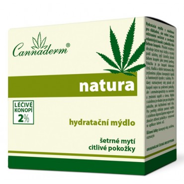 Cannaderm: Natura hydratační mýdlo pH 5,5 100g
