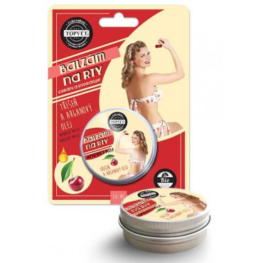 Topvet: Balzám na rty třešeň a arganový olej 30ml