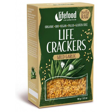 Life Crackers s medvědím česnekem BIO 90g