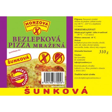 PIZZA Šunková bezlepková 310g