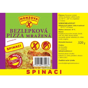 PIZZA Spinaci bezlepková 320g