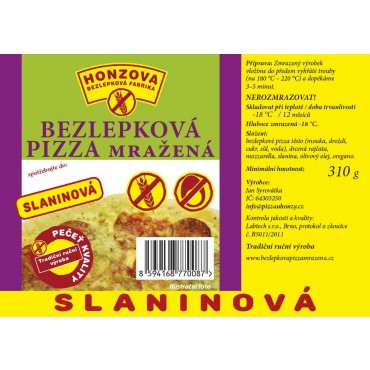 PIZZA Slaninová bezlepková 310g