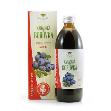 Kanadská borůvka šťáva 100% 500ml