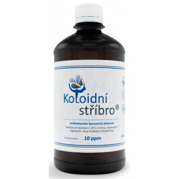 Koloidní stříbro koncentrace 10ppm 500ml