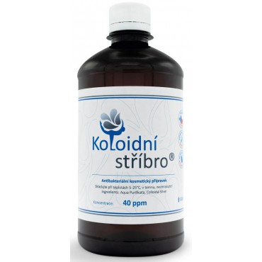 Koloidní stříbro koncentrace 40ppm 500ml