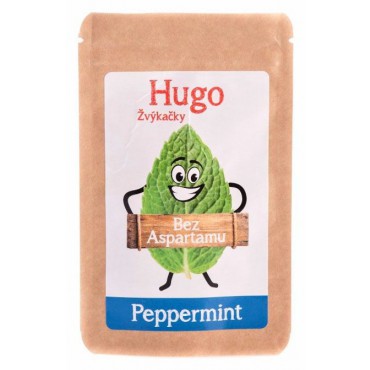 Žvýkačka Peppermint Hugo bez aspartamu 45g