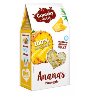 Crunchy Snack: Ananas sušený mrazem 20g