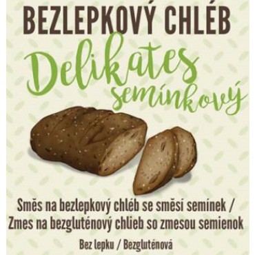 Ädveni: Bezlepkový chléb Delikates se směsí semínek 500g