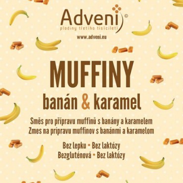 Adveni: Muffiny s banány a karamelem 280g