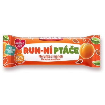 Tyčinka Run-ní ptáče meruňka s mandlí 35g