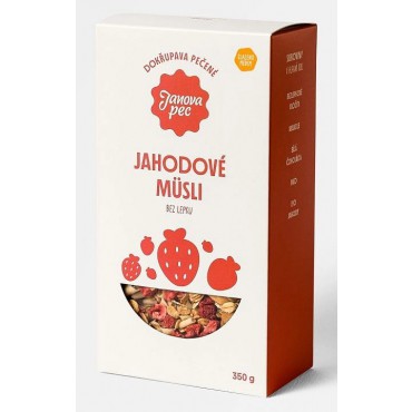 Janova pec: Pečené müsli jahodové 350g