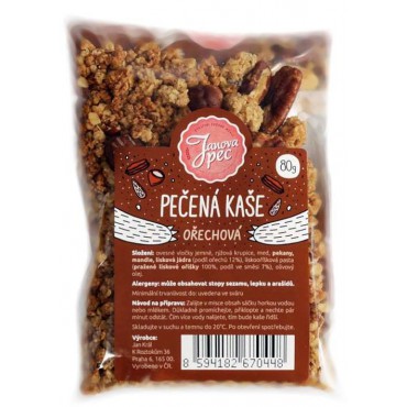 Janova pec: Pečená kaše ořechová 80g