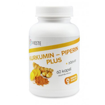 Vieste Kurkumin - piperin plus 60cps.