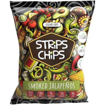 Strips chips: Smoked Jalapeňos 90g