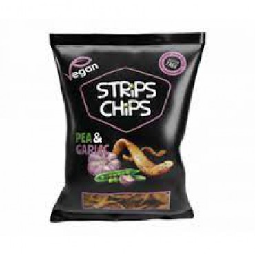 Strips Chips: Hrachové s česnekem 80g