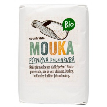 Mouka pšeničná polohrubá BIO 1kg