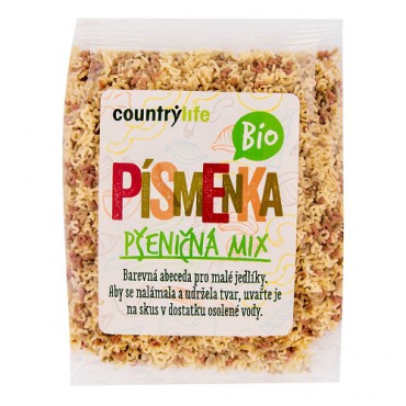 Těstoviny písmenka pšeničná mix BIO 250g