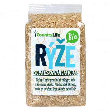 Rýže kulatozrnná natural BIO 500g