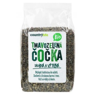 Čočka tmavozelená BIO 500g