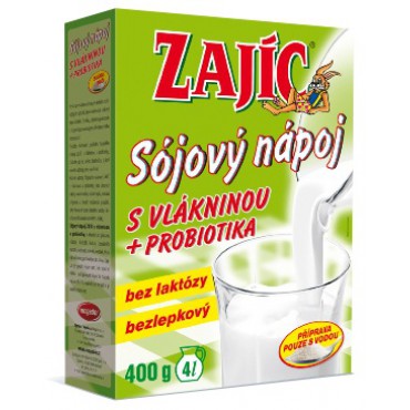 Zajíc: Sójový nápoj s vlákninou 400g