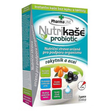 Nutrikaše probiotic rakytník a acai 3x60g