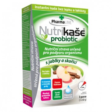 Nutrikaše probiotic jablko a skořice 3x60g