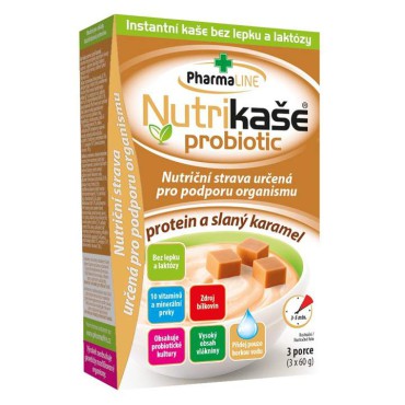 Nutrikaše probiotic protein a slaný karamel 3x60g