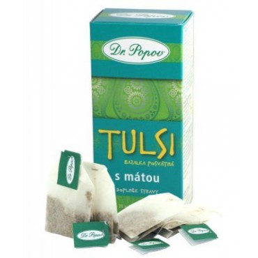Dr. Popov: Tulsi Bazalka posvátná s mátou 20x1,5g