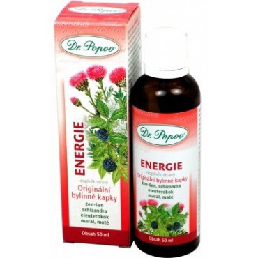 Dr. Popov: Bylinné kapky Energie 50ml