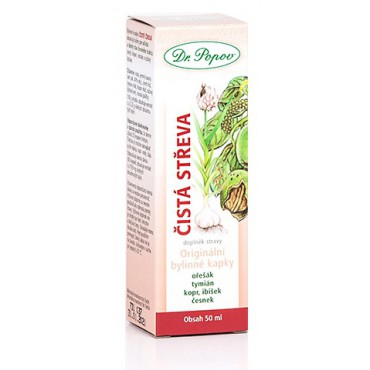 Dr.Popov: Bylinné kapky Čistá střeva 50ml