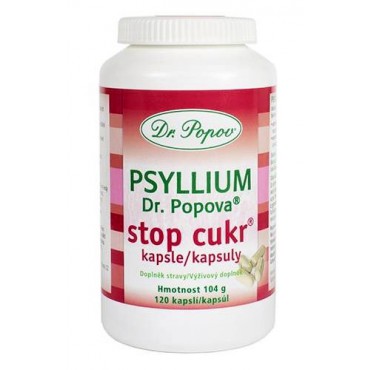 Dr. Popov: Psyllium kapsle Stop cukr 120cps.