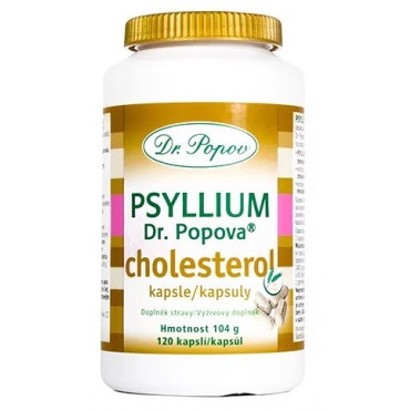 Dr. Popov: Psyllium kapsle Cholesterol 120cps.