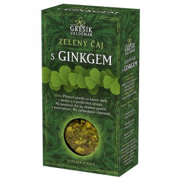 Grešík: Zelený čaj s ginkgem 70g