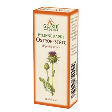 Grešík: Ostropestřec kapky 50ml