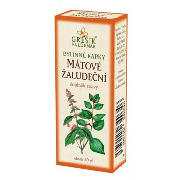 Grešík: Mátové žaludeční kapky 50ml