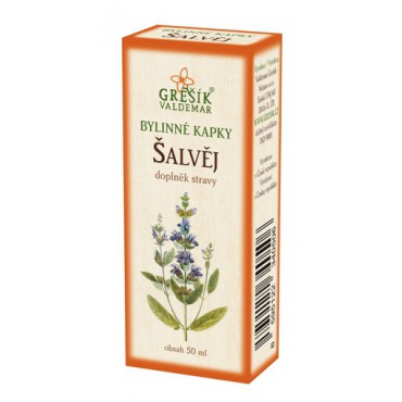 Grešík: Šalvěj kapky 50ml