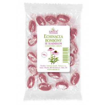 Grešík: Echinacea  bonbóny se sladidlem 100g