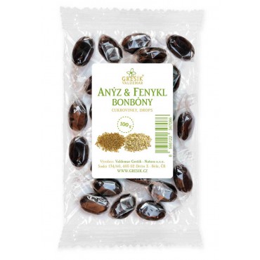 Grešík: Bonbóny Anýz & Fenykl  100g