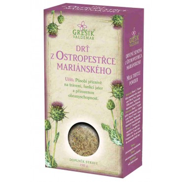 Grešík: Drť z ostropestřce mariánského 150g