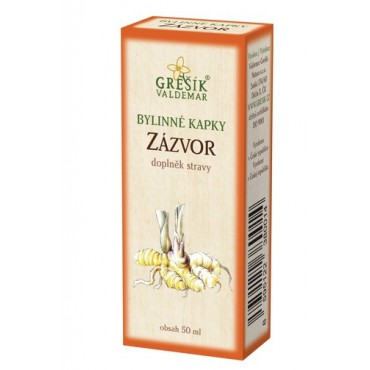 Grešík: Zázvor kapky 50ml