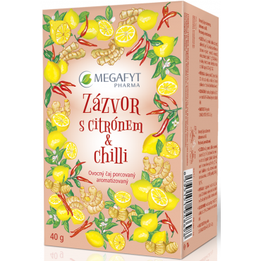 Megafyt: Ovocný čaj zázvor, citron a chilli 20x2g
