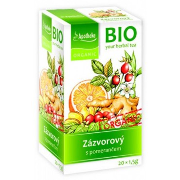 Apotheke: Ovocný čaj zázvorový s pomerančem BIO 20x1.5g