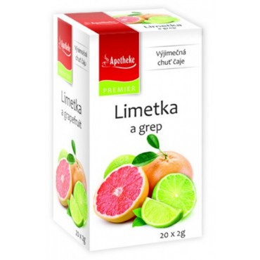 Apotheke: Ovocný čaj Limetka a grep 20x2g