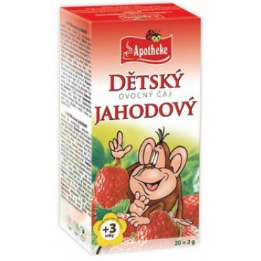 Apotheke: Dětský ovocný čaj jahodový 20x2g