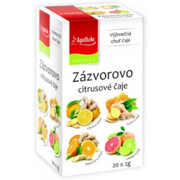 Apotheke: Zázvorovo citrusové čaje 4v1 20x2g